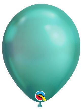 Chrome ballonnen groen 28cm.