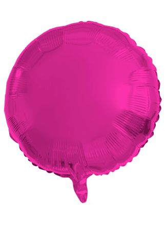Folieballon Rond Magenta 45cm. (excl helium).