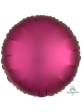 Folie ballon rond mat Pomegranate 43cm. (excl.helium).