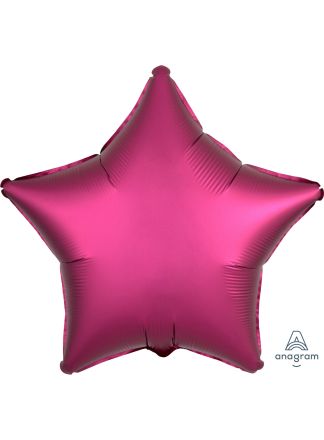 Folie ballon ster mat Pomegranate 48cm. (excl.helium).