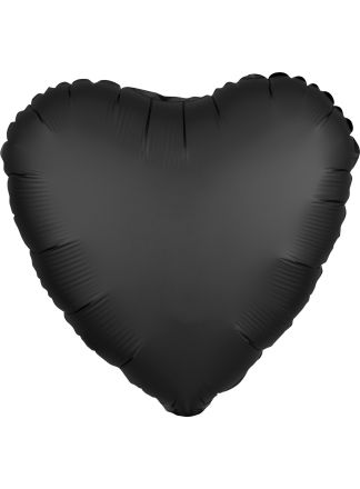 Folie ballon hart mat zwart 43cm. (excl helium).
