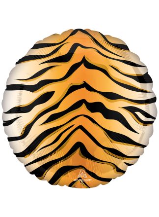 Tiger Print Foil Balloon 43cm. (excl helium)