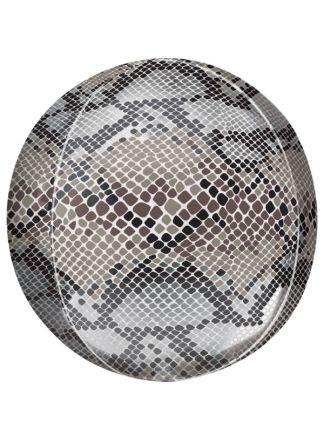 Orbz Snake skin Print Foil Balloon 38cm (excl helium).