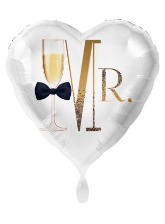 Folieballon hart Mr. 43cm.(excl helium).