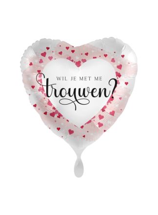 Folieballon Wil Je Met Me Trouwen 43cm.(excl helium).