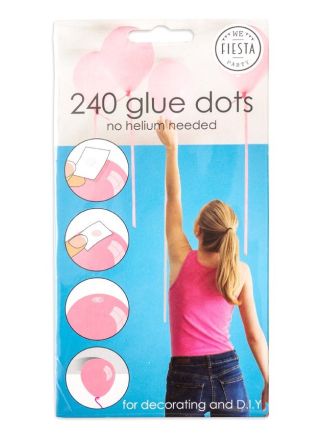 Ballon Lijm Plakkers 240stuks.