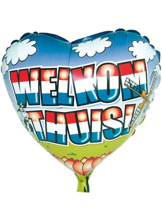 Folieballon welkom thuis 45cm. (excl.helium)