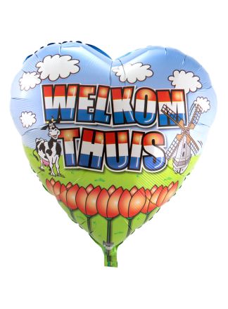 Folieballon welkom thuis 74cm. (excl.helium)