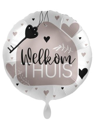 Folieballon welkom thuis sleutel 43cm. (excl.helium)