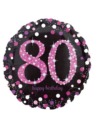 Folieballon Pink 80 Celebration 45cm. (excl helium).