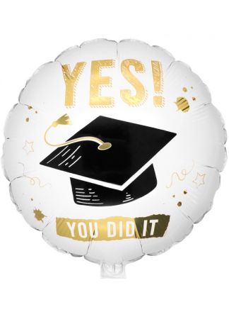 Folieballon 45cm. YES YOU DID IT (excl.helium)