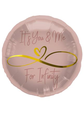 Folieballon Infinity Love 45cm.(excl helium).