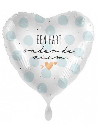 Folieballon hart onder de riem 43cm. (excl.helium)