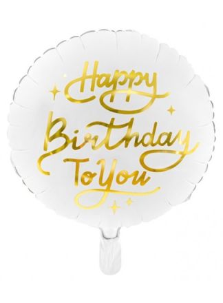 Folieballon Happy Birthday To You 45cm. (excl helium)
