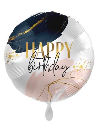 Happy Birthday Folieballon 43cm. (excl helium)
