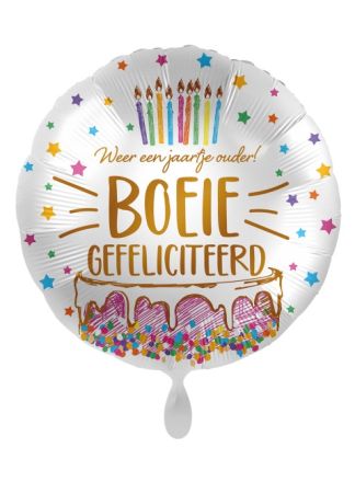 Folieballon Boeie Gefeliciteerd  43cm.(excl helium)
