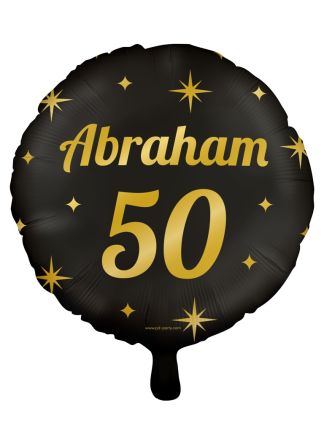 Classy Party Foil balloon Abraham 46cm. (excl.helium)