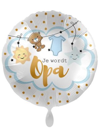 Folieballon Je Wordt Opa 43cm. (excl helium)