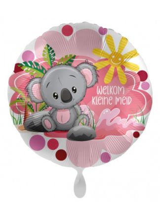 Folieballon Welkom Kleine Meid 43cm. (excl.helium)