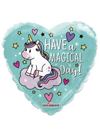 Folieballon unicorn magical day (46cm)
