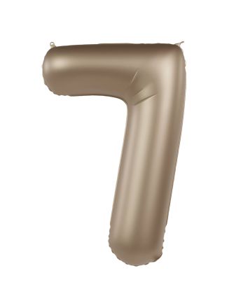 Folieballon cijfer 7 Starlight Gold 86cm (excl Helium)