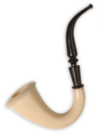 Dedective pijp(krom) 17cm.