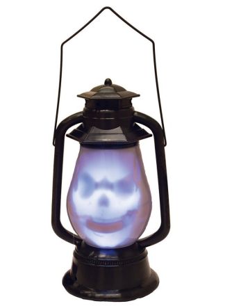 Halloween lantaarn met licht/geluid 30cm.