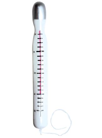 Thermometer reuze plastic 35cm.