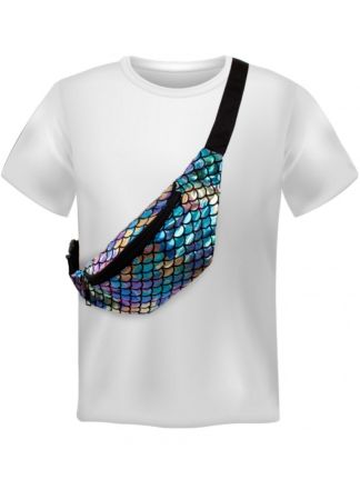 Heuptasje Schubben metallic