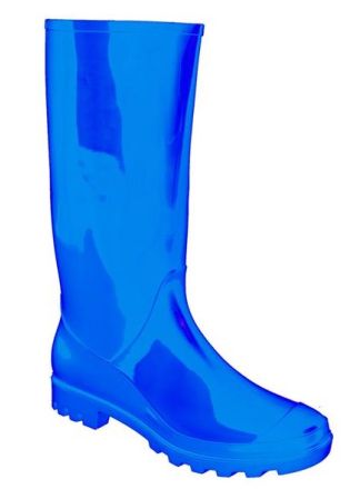 Festival regenlaarzen fluor blauw