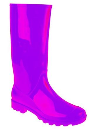 Festival regenlaarzen fluor paars