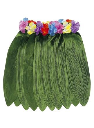 Hawairok banaanblad groen 40cm