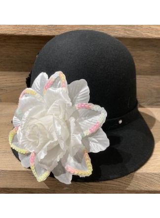 Grote Witte  pailletten bloem