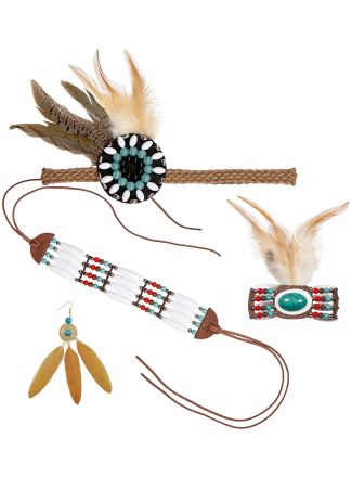 Indianen set deluxe 4dlg.