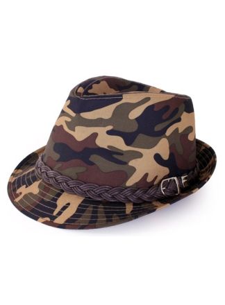 Camouflage gangster hoedje