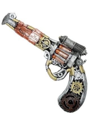 Steampunk foam latex revolver 32cm.