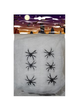 Spinweefsel 100gram +6spinnen