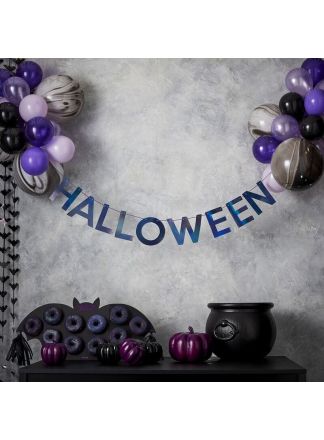 Halloween Bunting & Balloons Hanging deco.