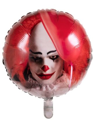 Folie ballon Horror clown 45cm. (excl helium)