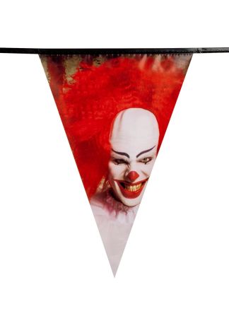 Halloween vlaggenlijn Horror clown