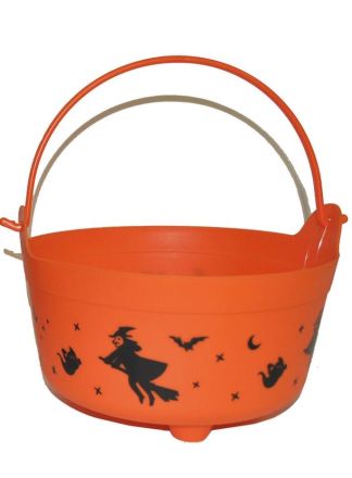 Halloween snoep emmer oranje