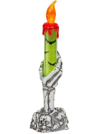 Bloederige Kandelaar 20cm. met licht