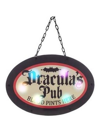 Halloween sign Dracula's Pub