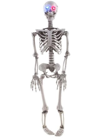 Hangdecoratie skelet 89cm. met licht