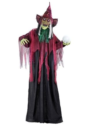 Animated talking & laughing witch 170cm.