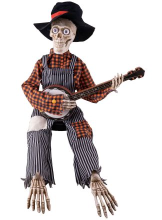 Gitaar spelende skelet