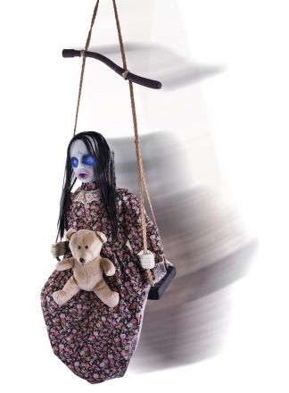 Halloween Prop Girl on Swing