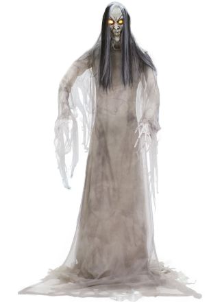 Animated Halloween Pop Witte geest 182cm.