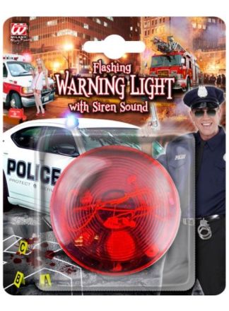 Rode sirene met geluid 7x4cm.