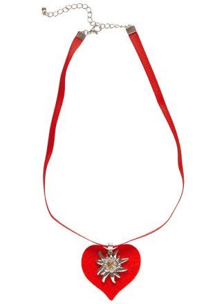 Oktoberfest ketting rood hart